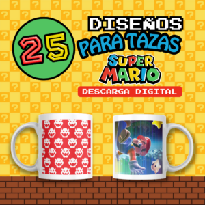 plantillas para tazones de mario bros