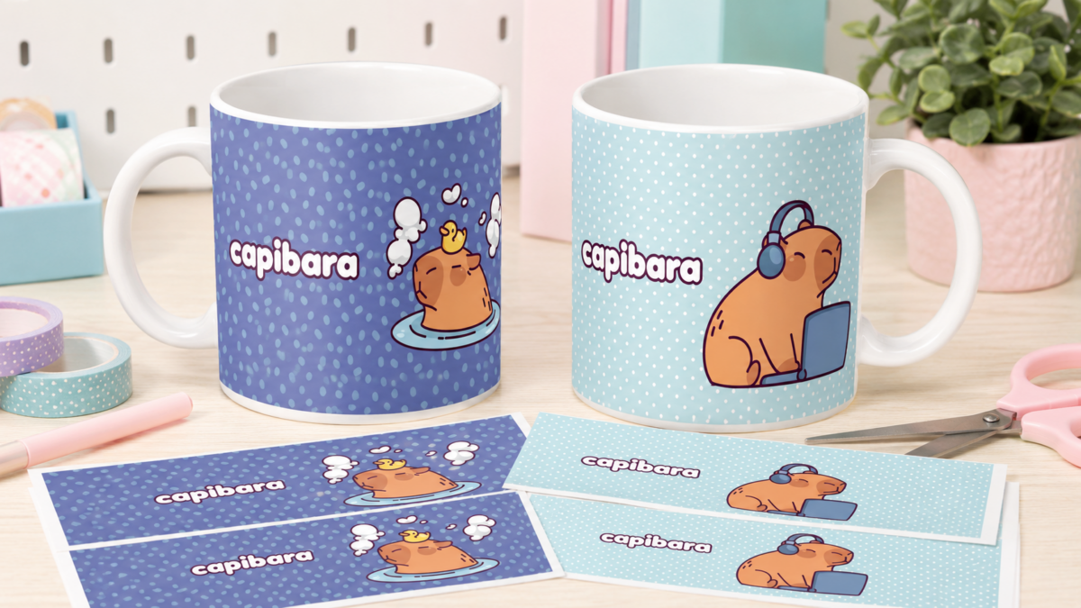 Pack gratuito de 10 imágenes para sublimar tazas en 300 DPI